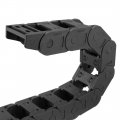 Uxcell Drag Chain Cable Carrier Open Type With End Connectors R55 25x38mm 1 Meter Plastic For Electrical Cnc Router Machines