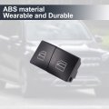 X Autohaux 2pcs 2049055402 Left And Right Window Glass Lift Switch Button Cover Trim For Mercedes-benz Gle500 2016-2019