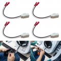 4pcs Front Rear Door Speaker Wire Harness Adapter Plug Connector Fit For 1998 Ram Laramie