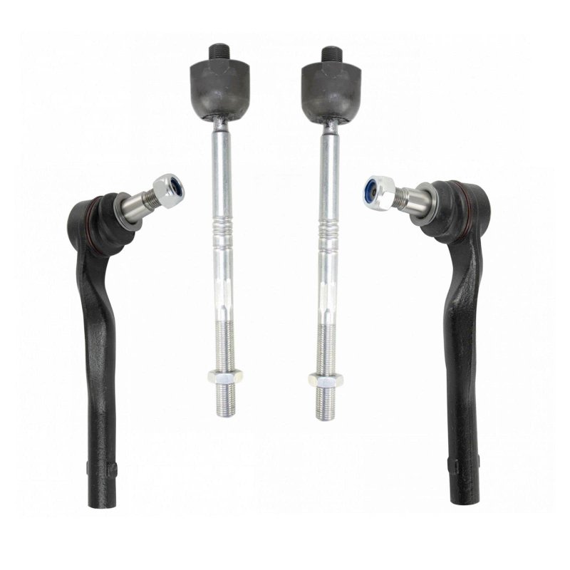 Front Inner Outer Steering Tie Rod End Kit Set 4pc For W212 W218 4matic Awd