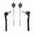 Front Inner Outer Steering Tie Rod End Kit Set 4pc For W212 W218 4matic Awd 