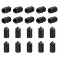 40 Piece Set Screws M5x10mm Carbon Steel Cone Point Hex Socket Grub For Machinery Home Repairs And Fixtures Black 