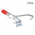 Uxcell 375lbs Capacity Quick Holding Draw Latch Action Pull J Hook Toggle Clamp 2 Pcs
