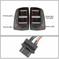 Hecasa Led Taillights Compatible With 2009-2018 Dodge Ram 1500 2500 3500 Tail Lights Rear Lamps Driver Passenger Side Pair