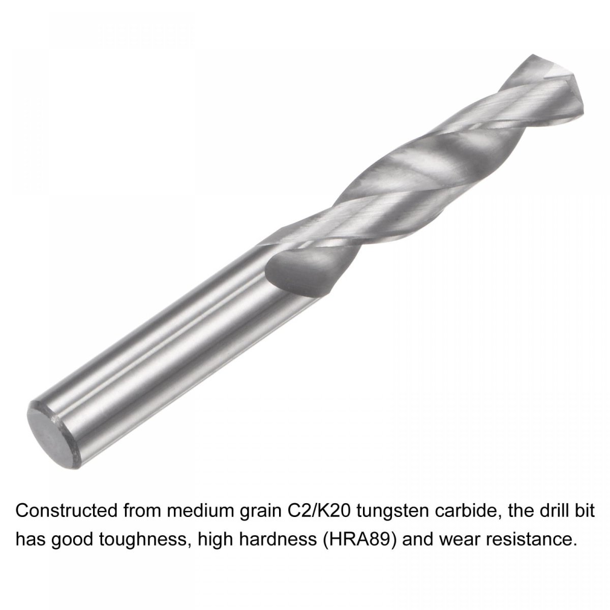 Solid Carbide Drill Bits 5 4mm C2 K20 Tungsten Jobber Straight Shank Drilling Tool For Stainless Steel Aluminum Iron Metal