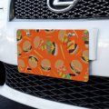 Graphics More Hamburger Cheeseburger Pattern With Fries And Bacon Novelty Metal Vanity Tag License Plate