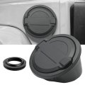 Saihisday Gas Cap Cover Locking Aluminum Fuel Door Replacement For Jeep Wrangler Jl Jlu 2-door And 4-door 2018-2024 Tank 