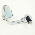 Polygon Shape Mirrors With Light Blue Glasses Universal Fit For Any 7 8 Or 1 Diameter Handlefit Suzuki Kawasaki Yamaha Harley
