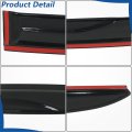 Window Visors Shade Sun Rain Wind Guards 4 Pieces Black Acrylic Replacement For Nissan Altima 2019-2023