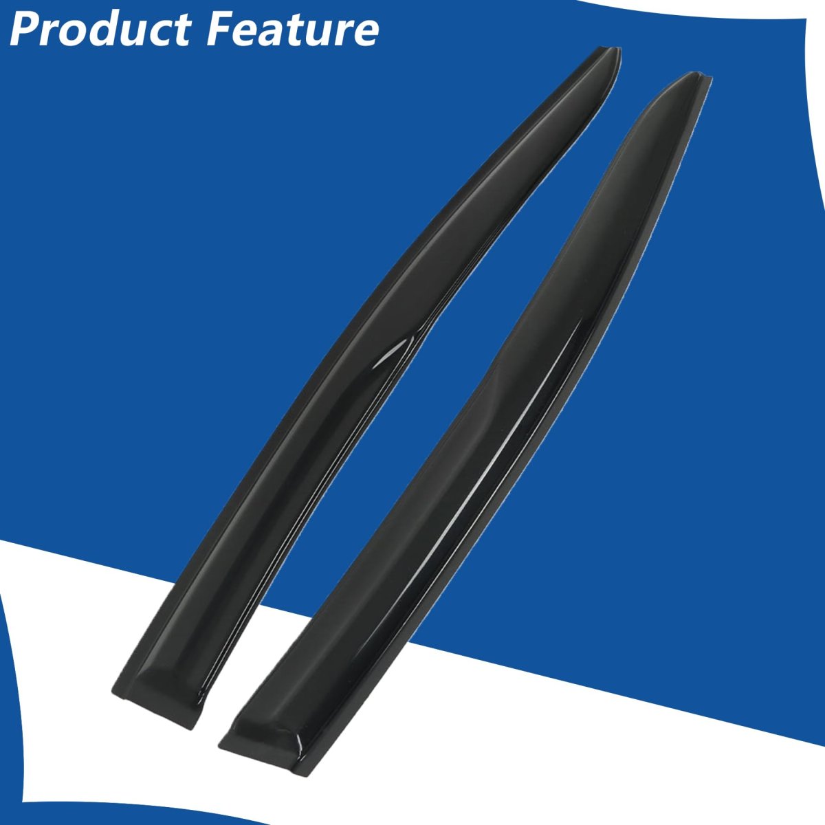 Window Visors Shade Sun Rain Wind Guards 4 Pieces Black Acrylic Replacement For Nissan Altima 2019-2023