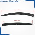 Window Visors Shade Sun Rain Wind Guards 4 Pieces Black Acrylic Replacement For Nissan Altima 2019-2023