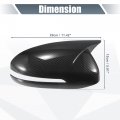 1 Pair Car Rear View Driver Passenger Side Mirror Cover Cap Overlay Black Carbon Fiber Pattern For Kia Optima K5 2011-2015