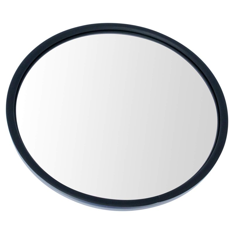 Trq 8 5 Round Convex Mirror Pair Stainless Steel Center Stud W Bracket