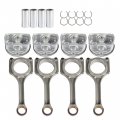 Labwork 4 X Connecting Rod Piston Kit 23040-2g200 23410-25201 Replacement For 2011-2019 Hyundai Sonata Sorento Optima 2 4l