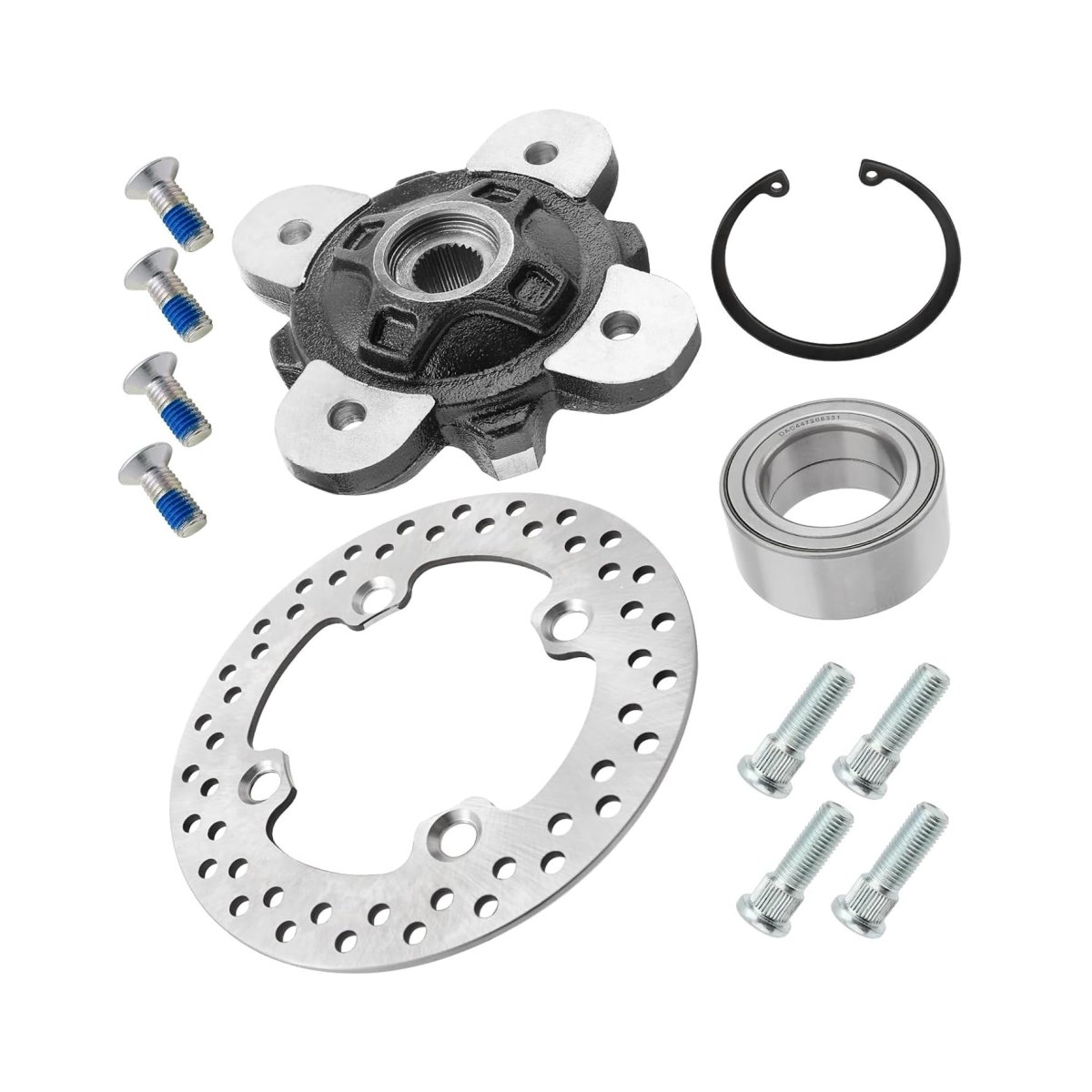 Front Wheel Hub And Brake Kit Replacement For Rzr 570 800 900 Ace Fits Part Numbers