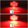 8 5 In Oval Led Tail Lights 2 Pack Red Stop Turn And Running For Trailer Rv Motorhome Airstream Ip68 Waterproof Surface Mount