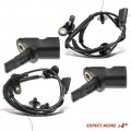 A-premium Abs Wheel Speed Sensor Compatible With Jaguar Models X-type 2002-2008 Front And Rear Driver Passenger Side 4-pc Set