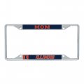 University Of Illinois Fighting Illini U I License Plate Frame Mom Officially Licensed Zinc Alloy Metal Car Tag Holder 6 25 X 