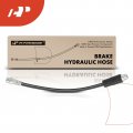 A-premium Front Driver And Passenger Outer Brake Hydraulic Hose Compatible With Audi Models A4 2002-2009 Quattro S4 2004-2008
