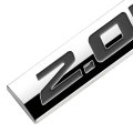 Chrome Finish Metal Emblem 2 0l Badge Black Letter