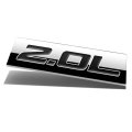 Chrome Finish Metal Emblem 2 0l Badge Black Letter