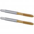 Burkit 2pcs M5 Spiral Point Tap Hss Titanium Coating X 0 8 Plug Threading 