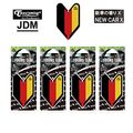 4 Packs Wakaba Treefrog Young Leaf New Car X Scent German Flag Jdm Air Freshener 