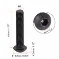 Uxcell M8x40mm Hex Socket Button Head Cap Bolts Screws Carbon Steel 50pcs