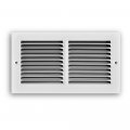 Truaire 12 In X 6 White Return Air Grille 