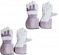 Toolusa Hawk 2 Pairs Men S 12 30 5 Cm Suede Leather Work Gloves Size Extra Large Xl Long Gauntlet Cuffs Premium Split 