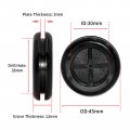 Flyshop Black 38 Mm 1-1 2 Double-sided Rubber Grommet 30 1-3 16 Id Round Synthetic Wiring Wire Grommets Gasket Guard Ring