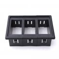 Gietop Gi1420 3x Switch Holder Plastic Clip Housing Arb Carling Black Frame Panel Only