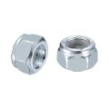 50pcs 5 16 -24 Nylon Insert Hex Lock Nuts Carbon Steel Self-locking Stop Nut For Industrial Construction Fasteners White White 