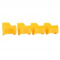 4 Pack Yellow Wheel Rim Guard Tyre Changer Clamping Jaw Protector Plastic Inserts Clamp Cover For Tire Changers