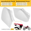 Left Right Side Panels White For Honda Xr250r Xr400r 1996-2004 83510-kcz-000za 83610-kcz-000za