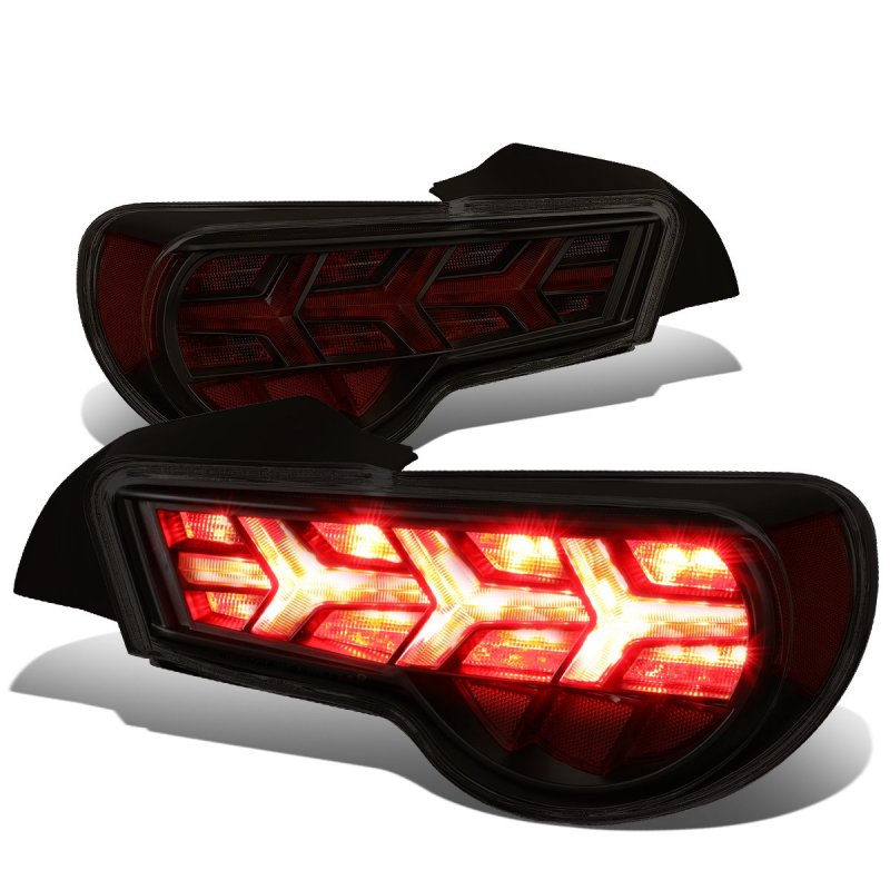 Auto Dynasty 2pcs Led Arrow Sequential Rear Tail Lights Brake Lamps For Toyota 86 Subaru Brz Scion Fr-s 13-21 Driver And