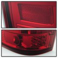 Acanii For 2004-2008 Ford F150 Pickup Red Clear Led Tail Lights Rear Brake Lamps Assembly Pair Replacement Left Right