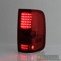 Acanii For 2004-2008 Ford F150 Pickup Red Clear Led Tail Lights Rear Brake Lamps Assembly Pair Replacement Left Right
