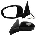 Dasbecan Driver Side Mirror For Nissan Sentra Sr Sv 2020-2023 Manual Folding Power Glass Heated Turn Signal Light Black 7pins 