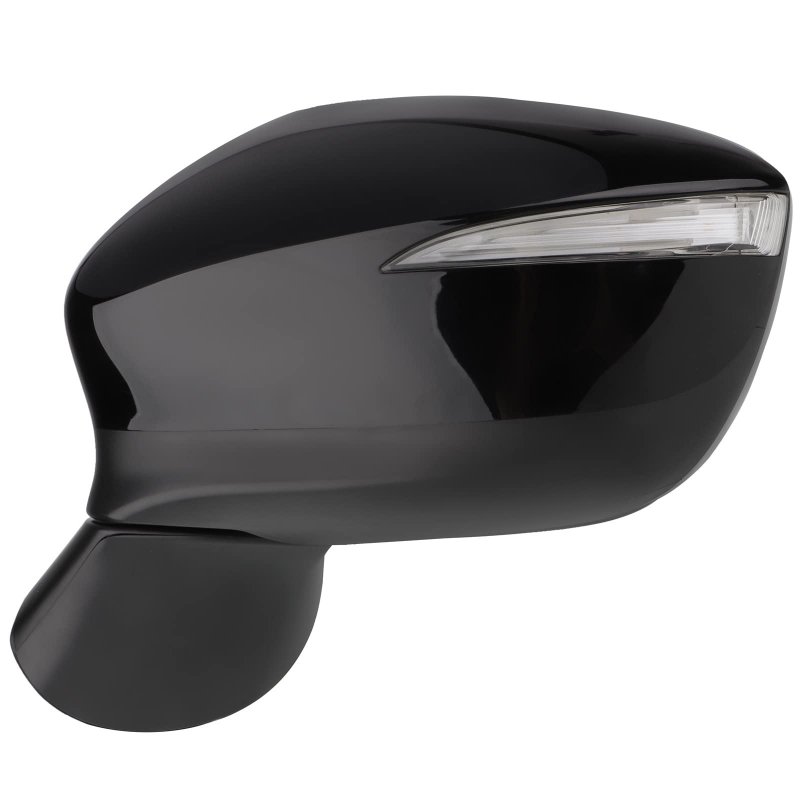 Ocpty Driver Side Mirror Exterior View Fit For 2015 2016 Mazda Cx-5 Black Smooth Heat Power Adjusted Turn Indicator Outside