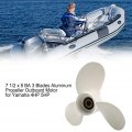 Aramox Motor Propeller 7 1 2 X 8 Ba 3 Blades Aluminum Outboard For Yamaha 4hp 5hp