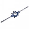 Uxcell Round Die Stock Handle Wrench Set 7 16-20 Unf Threading And 38mm 1-1 2 Holder Fits 26mm-38mm Od M12-m16 Adjustable For