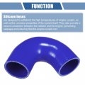 X Autohaux 1 Pcs 60mm 2 36 Id 90mm 3 54 Length 135 Degrees Blue Car Silicone Hose Coolant Universal