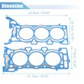 2pcs Engine Cylinder Head Gasket For Chevrolet Traverse Gmc Acadia Buick Enclave 2009-2016 Dg-hg3600r-af Dg-hg3600l-af
