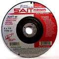 Sait 20065 Type 27 4-1 2-inch X 1 4-inch 7 8-inch Grade A24t Edge Depressed Center Grinding Wheels 25-pack 