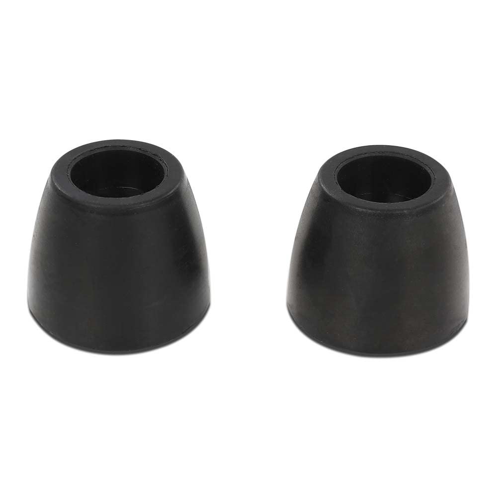 Black 2 In Ramp Door Rubber Bumpers Stop Cone Round Bumper For Cargo Trailer Doors Pack
