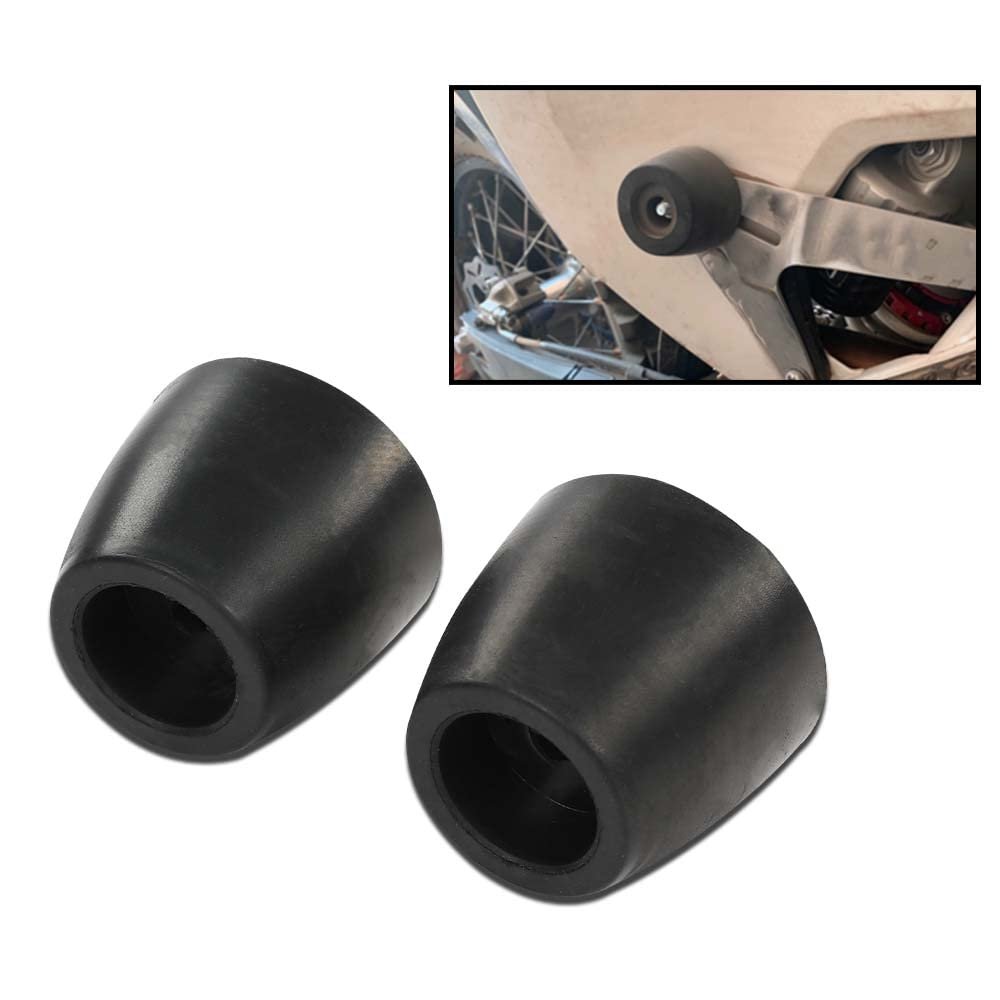 Black 2 In Ramp Door Rubber Bumpers Stop Cone Round Bumper For Cargo Trailer Doors Pack