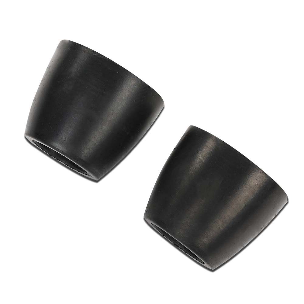 Black 2 In Ramp Door Rubber Bumpers Stop Cone Round Bumper For Cargo Trailer Doors Pack