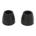 Black 2 Ramp Door Rubber Bumpers Stop Cone Round Replace Fit For Cargo Trailer Doors Bumper Tall 