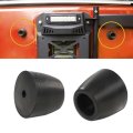 Black 2 In Ramp Door Rubber Bumpers Stop Cone Round Bumper For Cargo Trailer Doors Pack